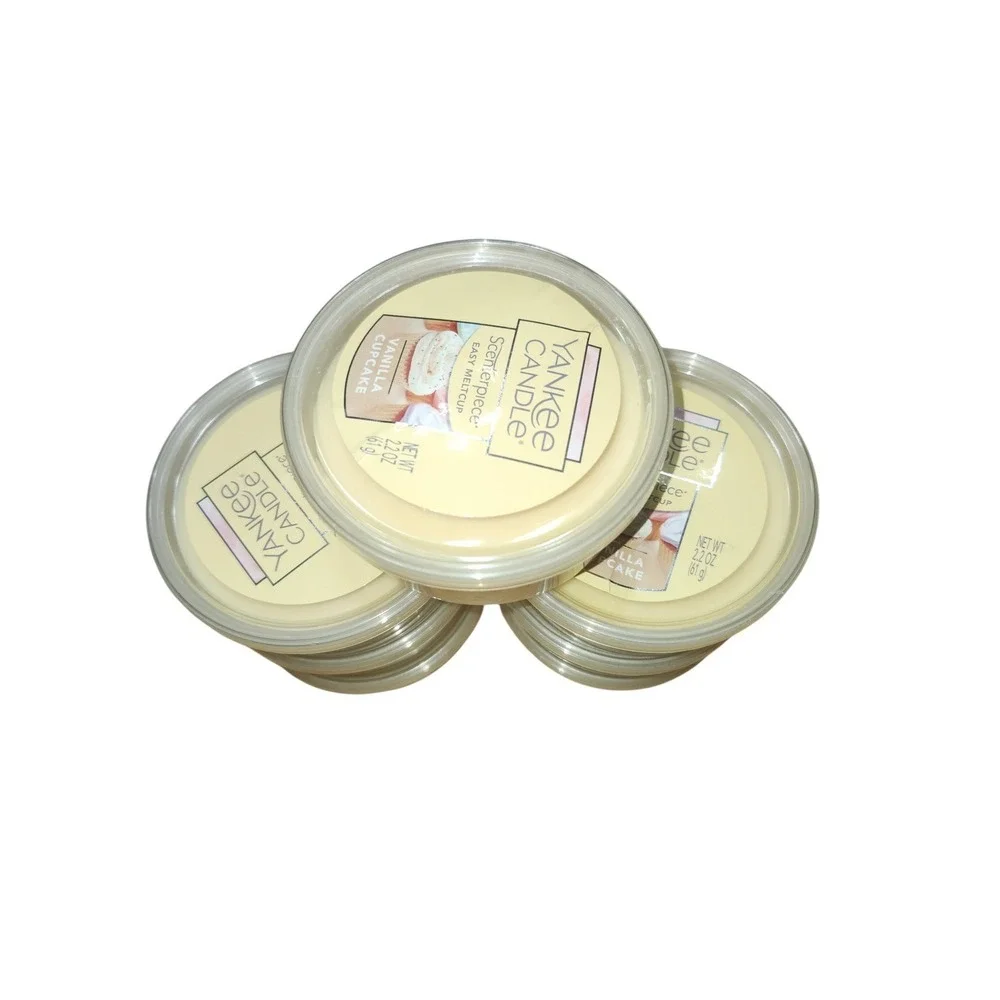 Lot of 7 Yankee Candle Scenterpiece Easy MeltCup Vanilla‎ Cupcake 2.2oz New HTF